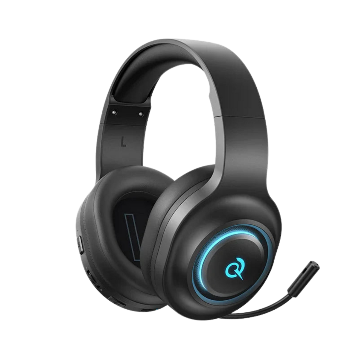 QCY Heroad V200 Wireless Gaming Headset with Detachable Mic and RGB Lighting
